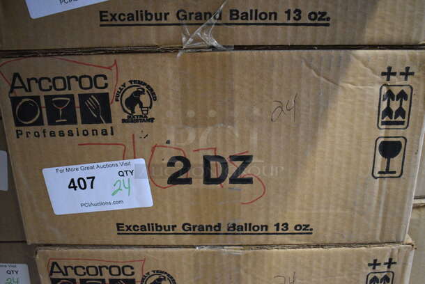 24 BRAND NEW IN BOX! Arcoroc Excalibur Wine Glasses. 3.5x3.5x7. 24 Times Your Bid! - Image 3 of 3