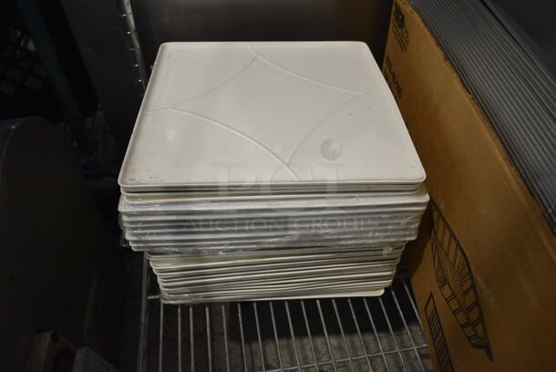 ALL ONE MONEY! Metro Lot of 2 Tiers of Various Items Including Air Pot, Metal Bins, Sauce Pans and Metal Round Trays. Does Not Include Metro Shelving Unit - Image 4 of 10
