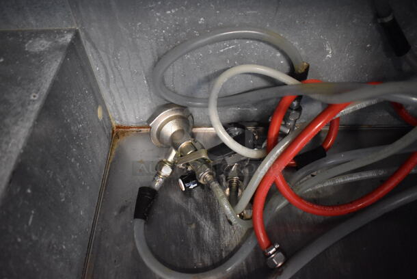 Beverage Air DD58 Stainless Steel Commercial Direct Draw Kegerator w/ 2 Beer Towers and 3 Couplers. 115 Volts, 1 Phase. 59x28x54. Tested and Powers On But Temps at 47 Degrees - Image 7 of 8