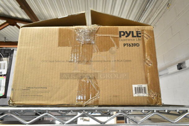 4 IN ORIGINAL BOX! Items Including Pyle PDA8BU Home Audio Theater Amplifier with Bluetooth and Stereo Amplifier, Pyle PT694BT Hi-Fi Bluetooth Home Theater Receiver - 5.2 Surround Sound System, AT-LP60X Turntable, Pyle PT639D Dual Cassette Deck Stereo. 4 Times Your Bid!  - Image 5 of 5
