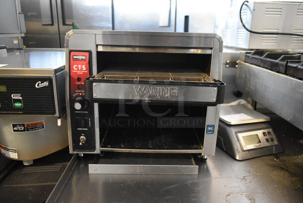 Waring CTS1000 Stainless Steel Commercial Countertop Electric Powered Conveyor Toaster Oven. 120 Volts, 1 Phase. Tested and Working! - Image 3 of 5