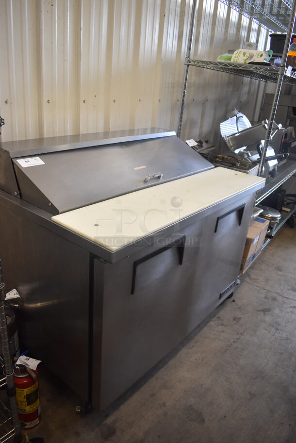 2010 True TSSU-48-12 Sandwich Salad Mega Top Refrigated Prep Table on Commercial Casters. 115 Volt 1 Phase. Tested and Powers On But Does Not Get Cold - Image 2 of 9