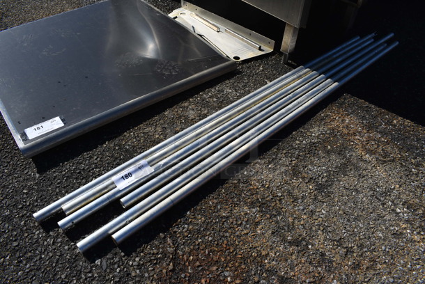 ALL ONE MONEY! Lot of 6 Metal Poles! 58