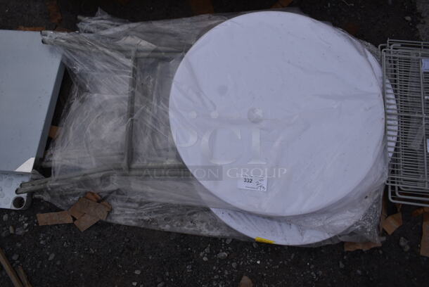3 BRAND NEW SCRATCH AND DENT! White Folding Tables. 3 Times Your Bid! - Image 3 of 3