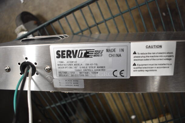 BRAND NEW SCRATCH AND DENT! 2021 ServIt 423SWT42 Stainless Steel Warming Strip. 120 Volts, 1 Phase.  - Image 6 of 6