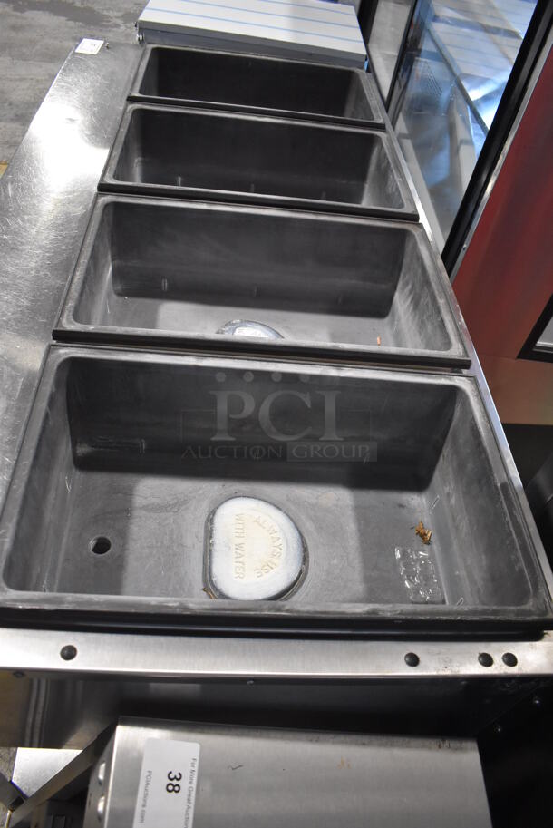 Vollrath 38218 Stainless Steel Commercial Electric Powered 4 Bay Steam Table w/ Under Shelf. 208-240 Volts, 1 Phase. 60.5x29.5x35 - Image 3 of 5