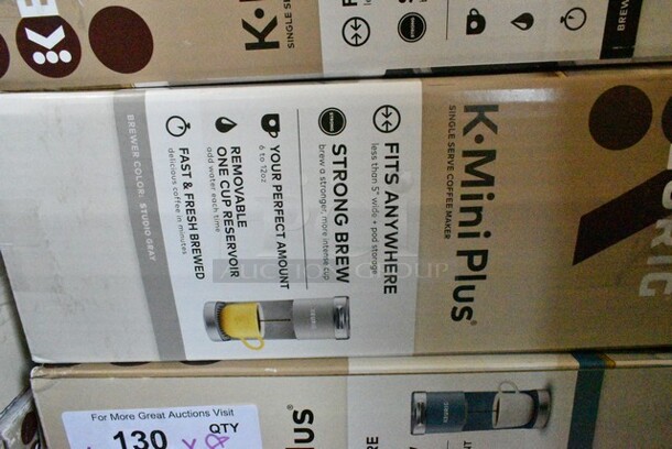8 IN ORIGINAL BOX! Keurig K Mini Plus Single Cup Coffee Machine; Various Color. 8 Times Your Bid!  - Image 3 of 10