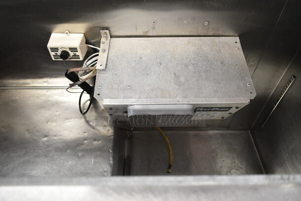 Stainless Steel Commercial Sandwich Salad Prep Table Bain Marie Mega Top on Commercial Casters. 115 Volts, 1 Phase. Tested and Powers On But Does Not Get Cold
 - Image 4 of 7