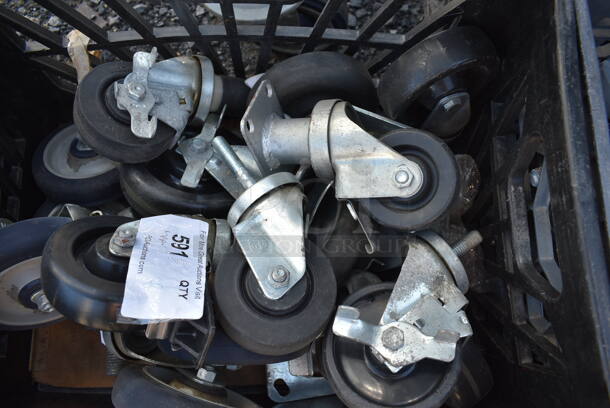 ALL ONE MONEY! Lot of Various Items Including Commercial Casters. 19x13x11 - Image 3 of 4