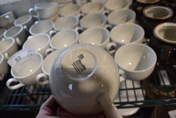 17 White Ceramic Mugs. 5.5x4x3. 17 Times Your Bid! - Image 3 of 3