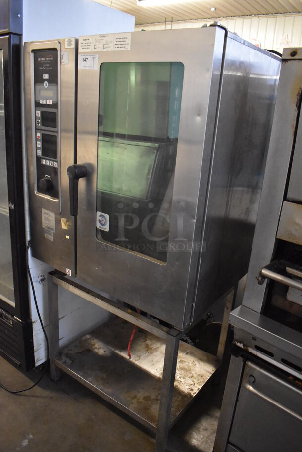 Henny Penny LCB-10 Stainless Steel Commercial Natural Gas Powered Combi Convection Oven on Equipment Stand. 35x31x71 - Image 4 of 7