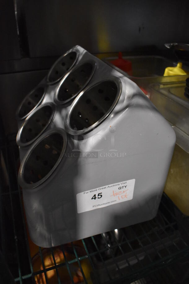 ALL ONE MONEY! Tier Lot of Various Items Including Poly Bins, Silverware Holder, Metal Bins and Poly Bowls - Image 2 of 6