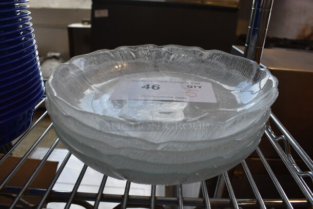5 Glass Salad Plates. 8.25x8.25x1. 5 Times Your Bid! - Image 3 of 3