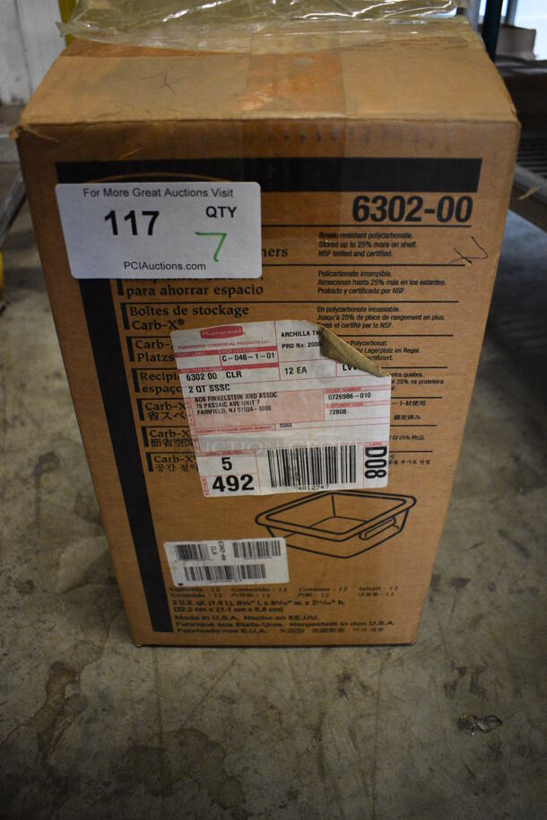 7 BRAND NEW IN BOX! Clear Poly 2 Quart Containers. 9x9x3. 7 Times Your Bid! - Image 3 of 3