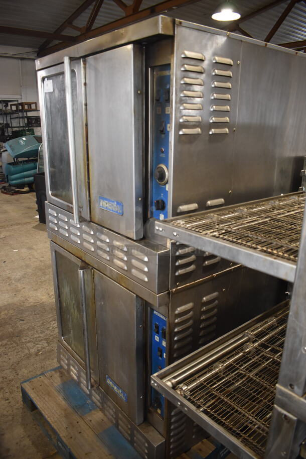 2 Imperial Commercial Stainless Steel Natural Gas Powered Double Convection Ovens. 115V Controls 2 Times Your Bid! - Image 3 of 7