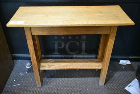 Wooden Table. (check in) 