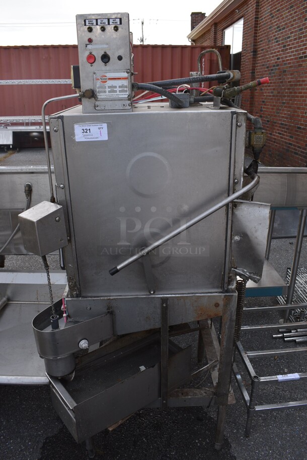 American Dish Service ADS AFC-3DS Stainless Steel Commercial Straight Pass Through Dishwasher. 120 Volts, 1 Phase. 34x34x72 - Image 1 of 6