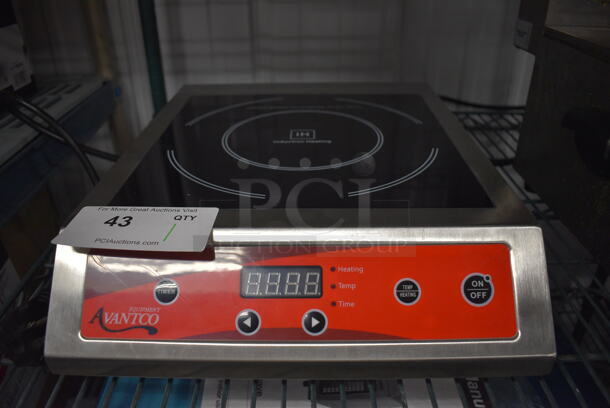2020 Avantco Model IC 3500 Stainless Steel Commercial Countertop Single Burner Induction Range. 208 Volts, 1 Phase. 13x17x4