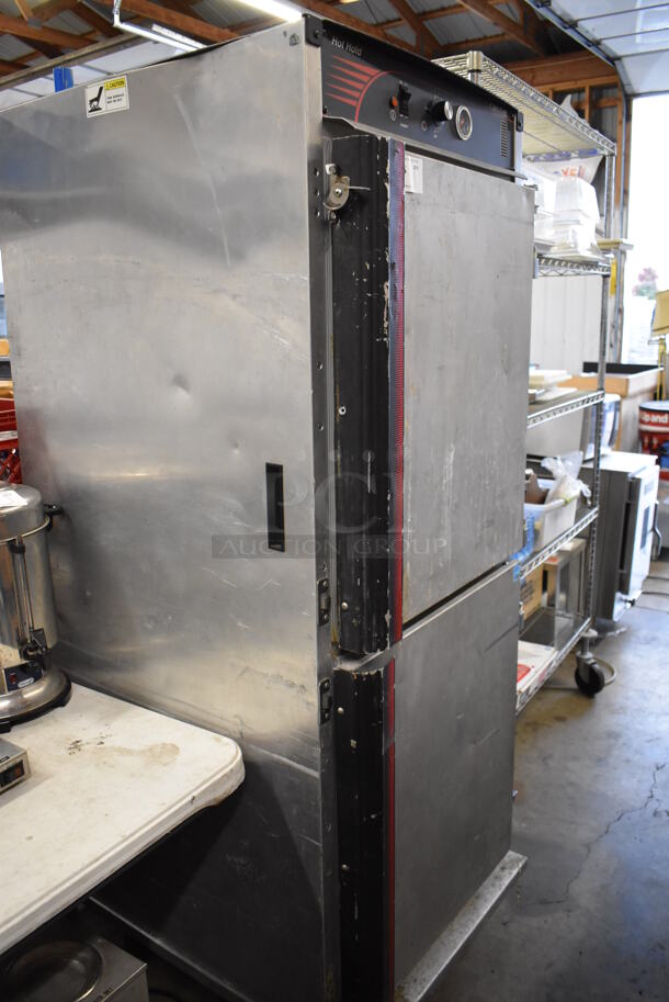 Cres Cor H1381834C Metal Commercial 2 Half Size Door Reach In Warming Cabinet on Commercial Casters. 120 Volts, 1 Phase. 29x34x73. Tested and Working! - Image 4 of 8