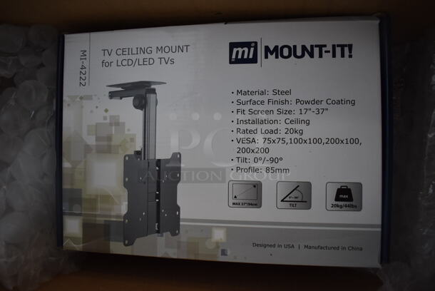 ALL ONE MONEY! Box of 3 BRAND NEW! MI Black Metal Mounts. 9x16x3 - Image 3 of 3