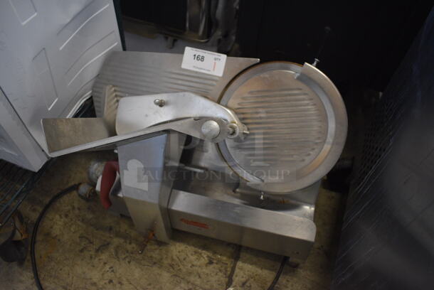Fleetwood Stainless Steel Commercial Countertop Meat Slicer. 115 Volts, 1 Phase. 25x18x20. Tested and Working! - Image 5 of 10