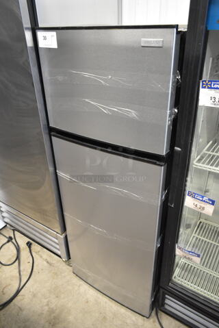 Vissani MDFF7SS Metal Cooler w/ Freezer. 115 Volts, 1 Phase. Cannot Test, Compressor Appears to be Damaged
