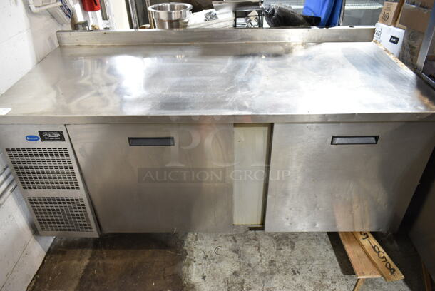 Randell 9235-32-7 Stainless Steel Commercial 2 Door Work Top Cooler w/ Back Splash. 115 Volts, 1 Phase. Tested and Working! - Image 1 of 6