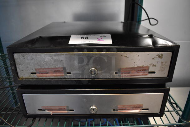2 Metal Cash Register Drawers. 16x17x4.5. 2 Times Your Bid! - Image 1 of 5