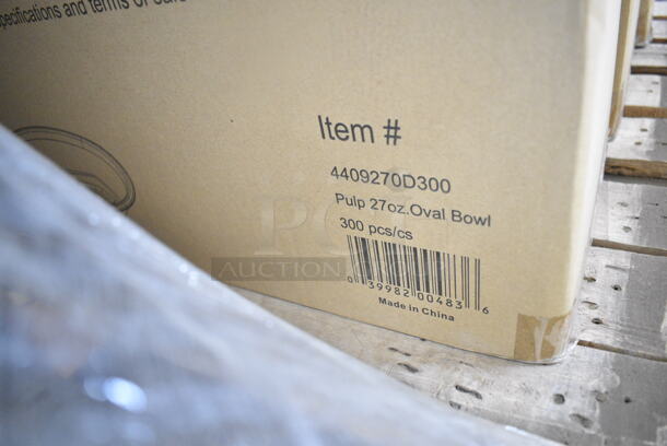 PALLET LOT of 20 BRAND NEW Boxes Including Eco Products EP-SH3-CPK Compostable Sushi Containers , F21013 Seal Top Poly Bags, Sabert 4409270D300 
Pulp 27 oz. Oval Burrito Bowl. 20 Times Your Bid!  - Image 8 of 8