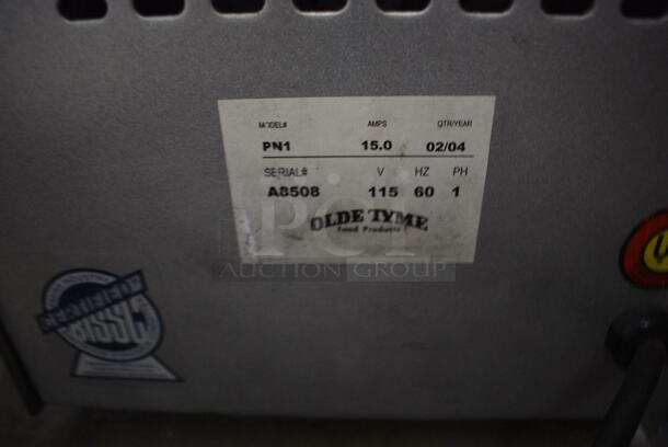 Olde Tyme Model PN1 Stainless Steel Commercial Countertop Nut Grinder. 115 Volts, 1 Phase. 11x21x21. Tested and Working! - Image 6 of 6
