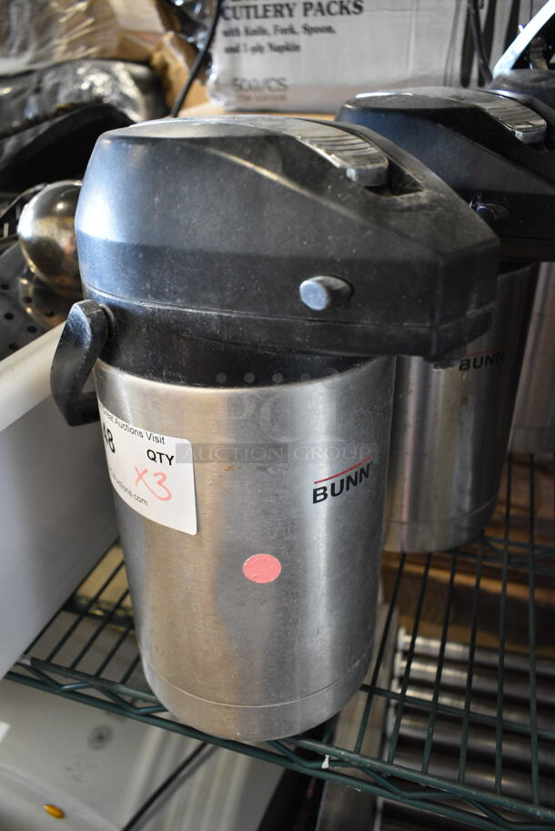 3 Bunn Stainless Steel Air Pots. 3 Times Your Bid! - Image 2 of 5