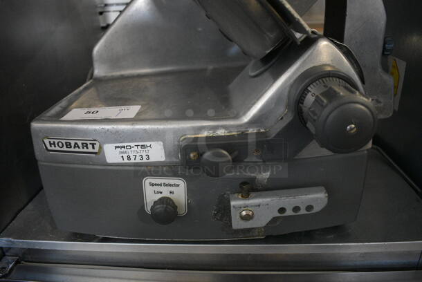 Hobart Model 2712 Stainless Steel Commercial Countertop Automatic Meat Slicer. 120 Volts, 1 Phase. 28x22x28. Tested and Working! - Image 4 of 7