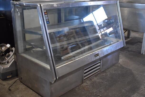 Cooltech Stainless Steel Commercial Floor Style Refrigerated Deli Display Case Merchandiser. 72x36x49.5. Tested and Working! - Image 3 of 8