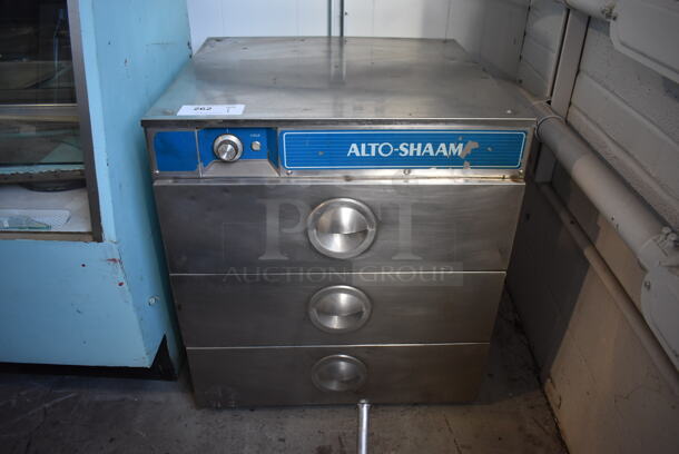 Alto Shaam 500-3D Stainless Steel Commercial 3 Drawer Warming Drawer. 208-240 Volts, 1 Phase. 24.5x25x26