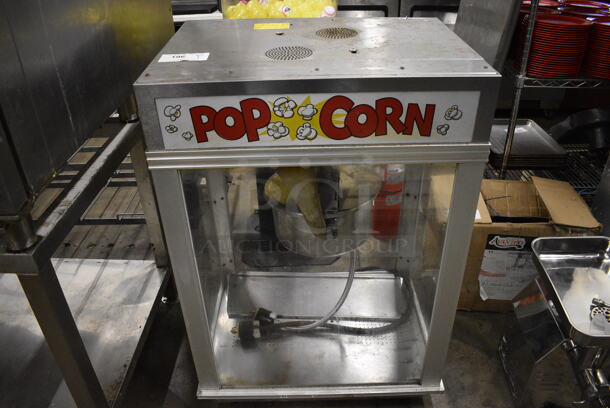 Gold Medal Model 2001ST Metal Commercial Countertop Popcorn Machine Merchandiser. 120 Volts, 1 Phase. 28x20.5x40.5. Cannot Test Due To Plug Style