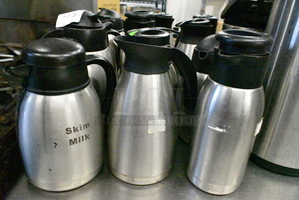 12 Stainless Steel Cream Pitchers. Including 8x6x10. 12 Times Your Bid!  - Image 2 of 10