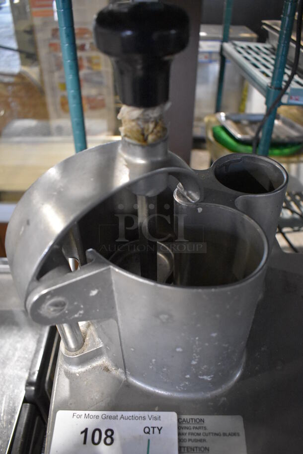 Robot Coupe CL50 Series E Metal Commercial Countertop Food Processor w/ Continuous Feed Head and Slicing Blade. 120 Volts, 1 Phase. 14x12x24. Tested and Working! - Image 5 of 11