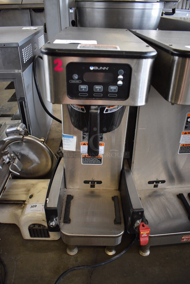 2018 Bunn Model ICB SH Stainless Steel Commercial Countertop Coffee Machine w/ Hot Water Dispenser and Poly Brew Basket. 120/208 Volts, 1 Phase. 10x21x33 - Image 1 of 5