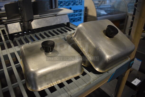 4 Metal Lids. 6.5x6.5x3. 4 Times Your Bid! - Image 2 of 2