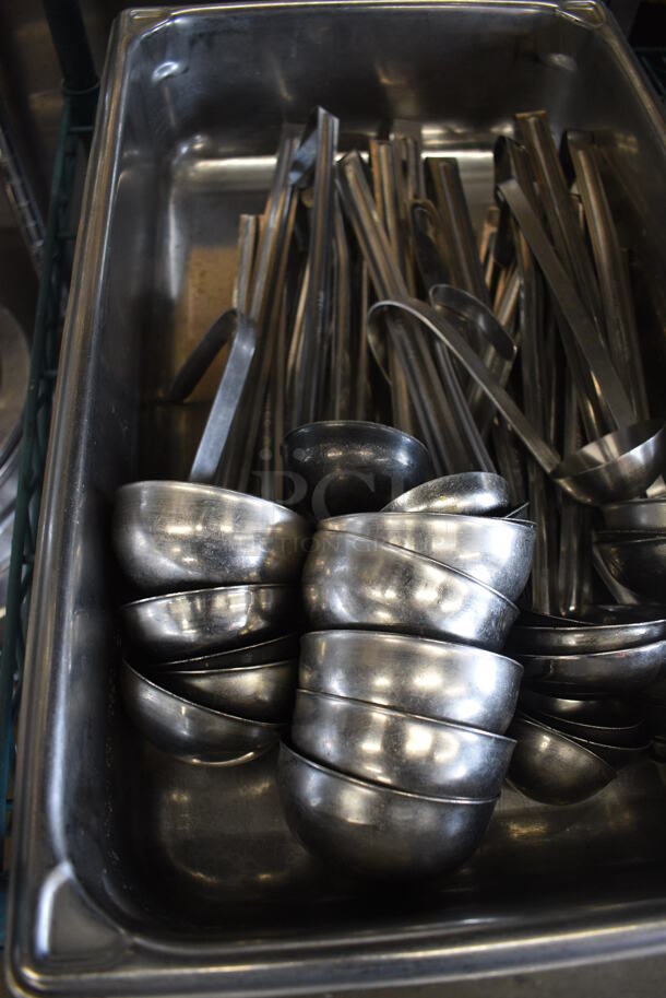 ALL ONE MONEY! Lot of Various Ladles in Stainless Steel Full Size Bin! - Image 3 of 4