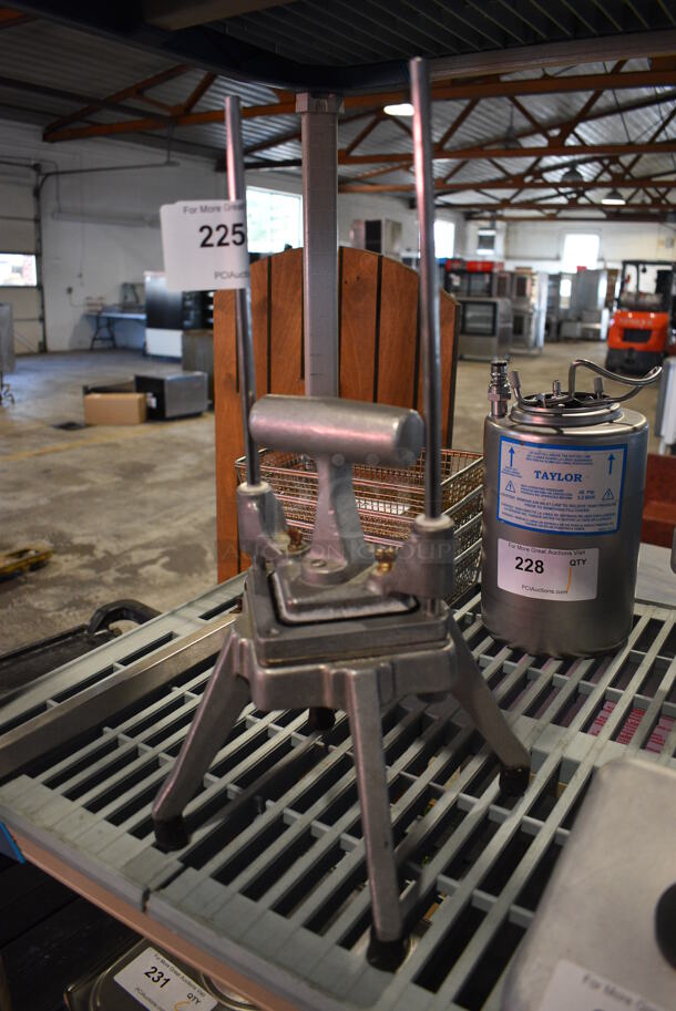 Metal Commercial Countertop Vegetable Cutter. 8x8x19 - Image 2 of 3