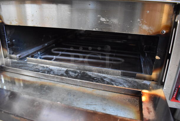 Avantco 177DPO18S Stainless Steel Commercial Countertop Electric Powered Single Deck Pizza Oven. 120 Volts, 1 Phase. 28x24x16.5 - Image 4 of 6