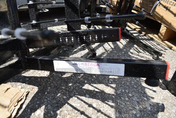 2 BRAND NEW SCRATCH AND DENT! Jack Stack Black Metal Plate Racks. 2 Times Your Bid! - Image 4 of 6