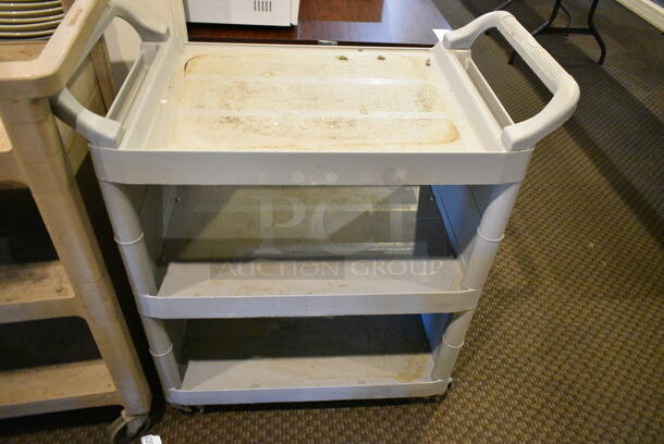 4 Various Items Including 3 Poly 3 Tier Carts on Commercial Casters and 1 Ingredient Bin. Includes 32x16x38, 14x30x28. 4 Times Your Bid! (main dining room) - Image 4 of 5