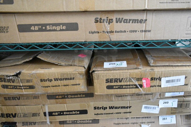 2 BRAND NEW SCRATCH AND DENT! Items Including ServIt 423SW24TLHDBLA 24" Lighted Double Strip Warmer with Dual Toggle Controls and ServIt 423SW24THDBLA 24" Double Strip Warmer with Dual Toggle Controls. 120 Volts, 1 Phase. 2 Times Your Bid!  - Image 2 of 4