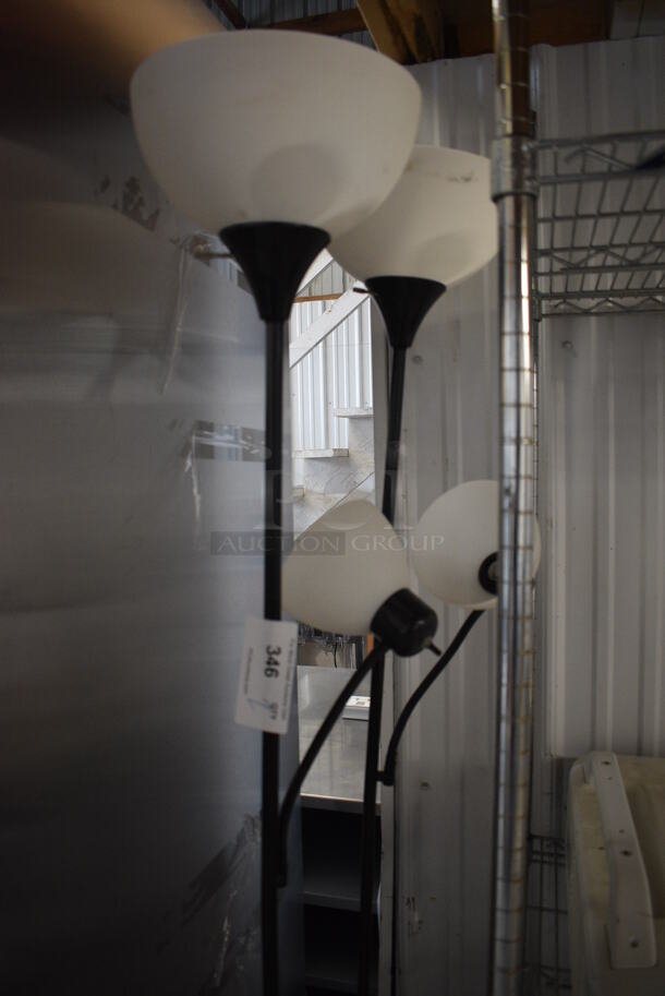 2 Floor Style Lamps. 10x10x72. 2 Times Your Bid! - Image 2 of 3