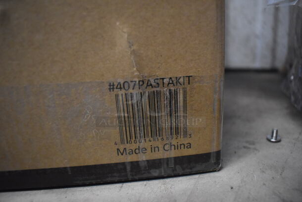 LIKE NEW! Choice Prep 407PASTAKIT Stainless Steel Countertop Hybrid Pasta Machine with 2-Speed Motor. Used a Few Times at Trade Show as a Demonstration. 14x8x6. Tested and Working! - Image 9 of 9