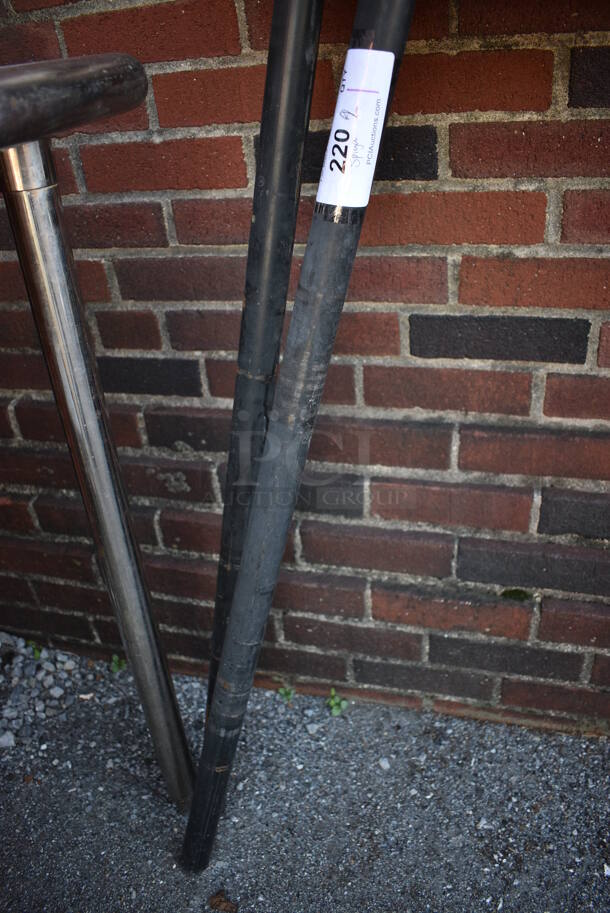 2 White Patio Umbrellas. 85". 2 Times Your Bid! - Image 3 of 4