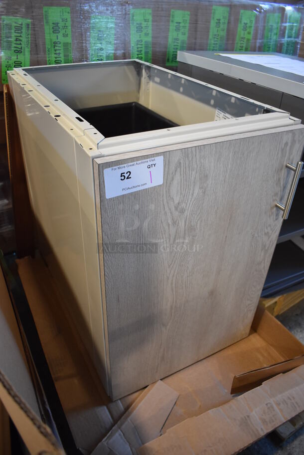 BRAND NEW IN CRATE! Royston 62110983-296 Gray Wood Pattern Cabinet, 18x30x27 - Image 3 of 6