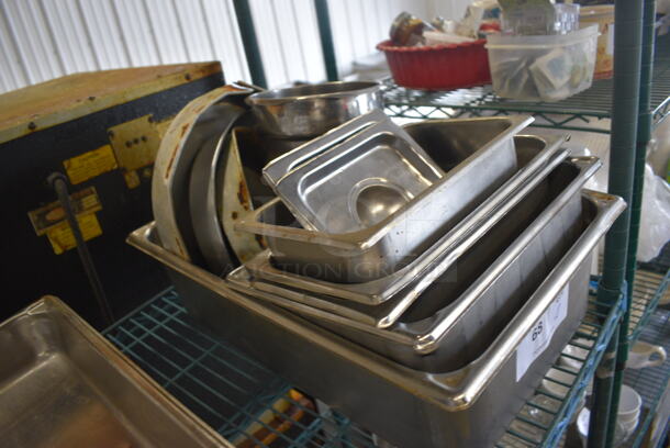 ALL ONE MONEY! Lot of Various Stainless Steel Bins Including Full Size Drop In Bin!  - Image 4 of 4